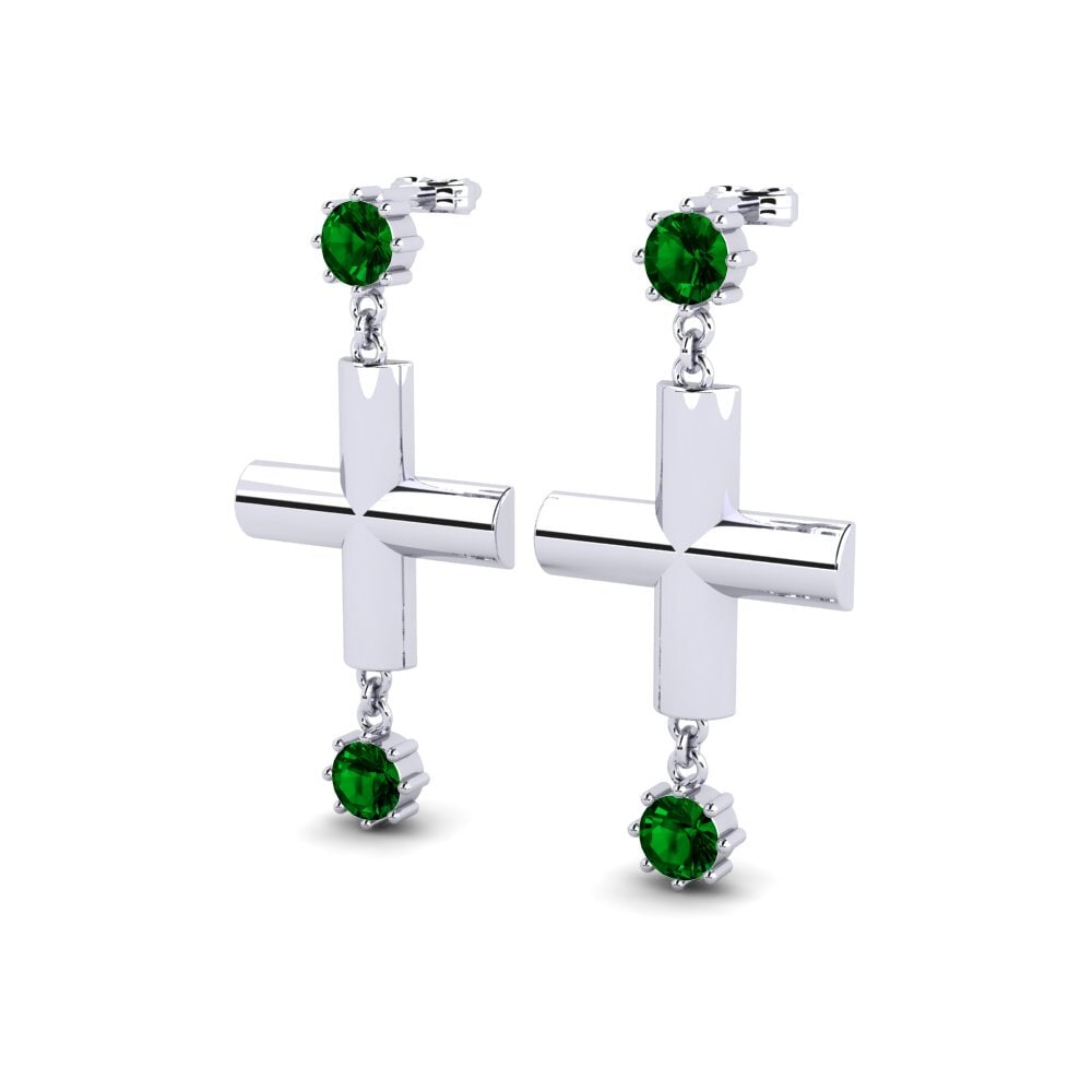 Circonita Verde Pendiente de mujer Yukint