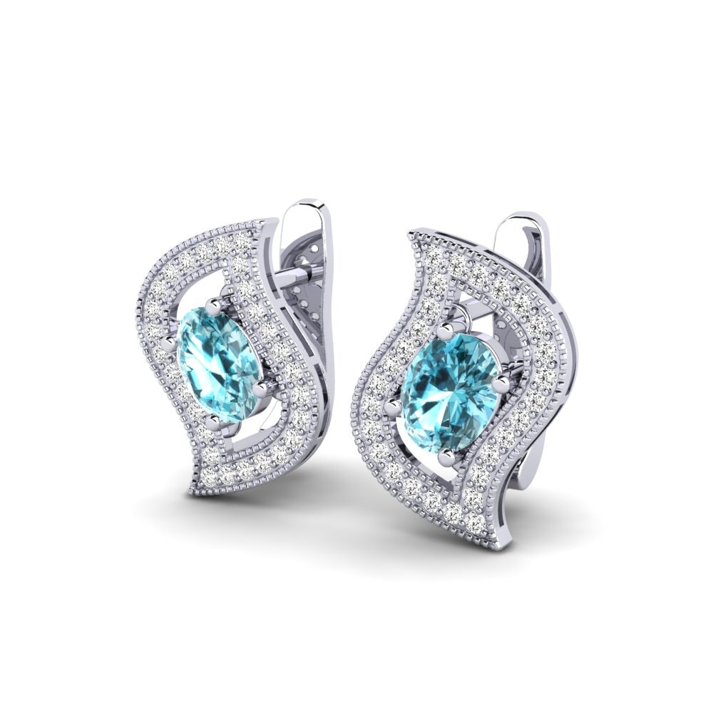 Blue Zircon Women's Earring Yumanjer