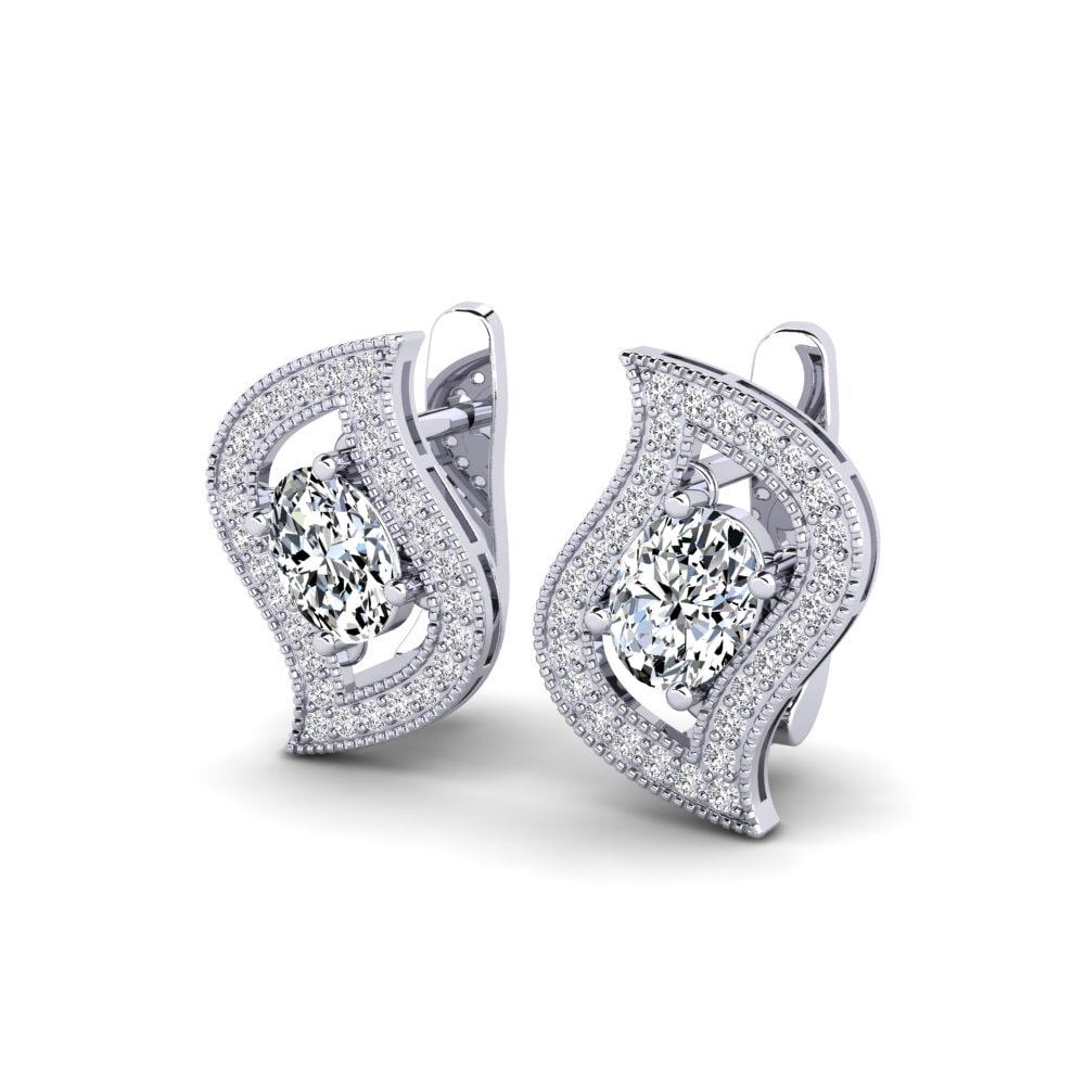 Đá Zirconia Bông tai nữ Yumanjer