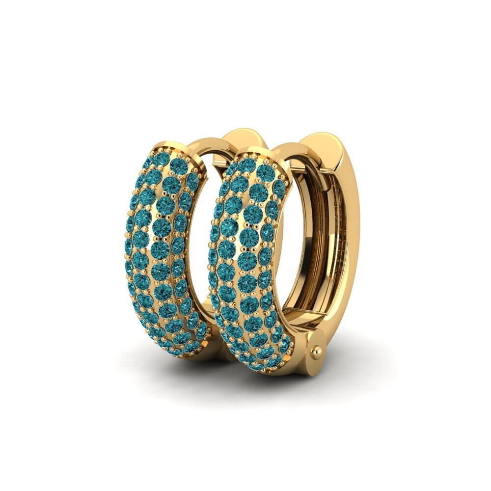 Blue Diamond Women's Earring Yungoos