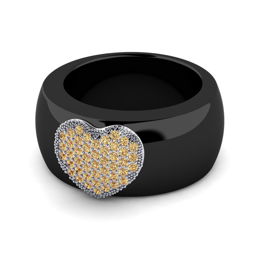 Diamante café Anillo Yup