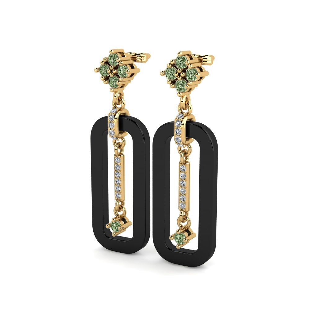 Diamante Verde Pendiente de mujer Yurt