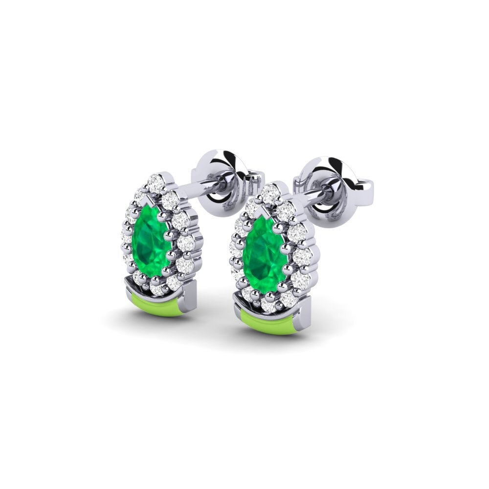 9ct White Gold Women's Earring Zabavno