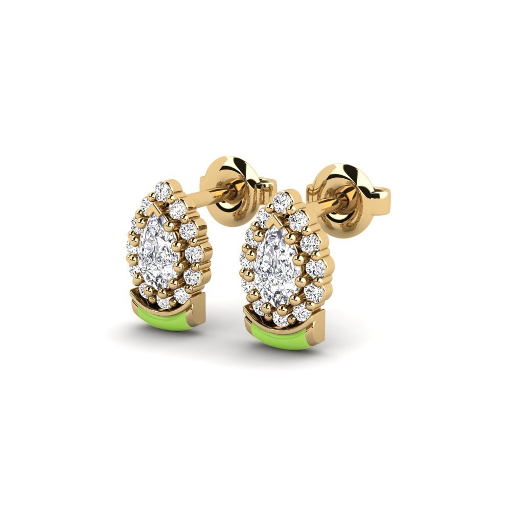 Moissanite Boucle d'oreille femme Zabavno