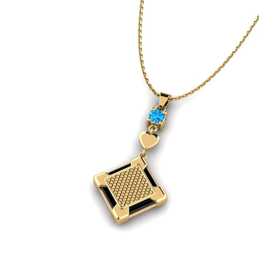 Topacio azul Colgante de Mujer Zachery