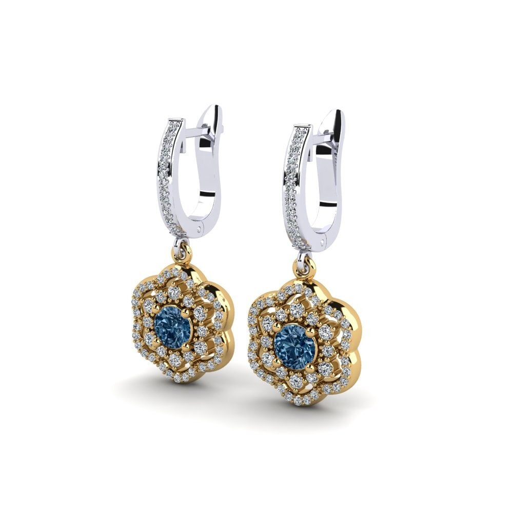 Blauer Diamant Damen ohrring Zakhar