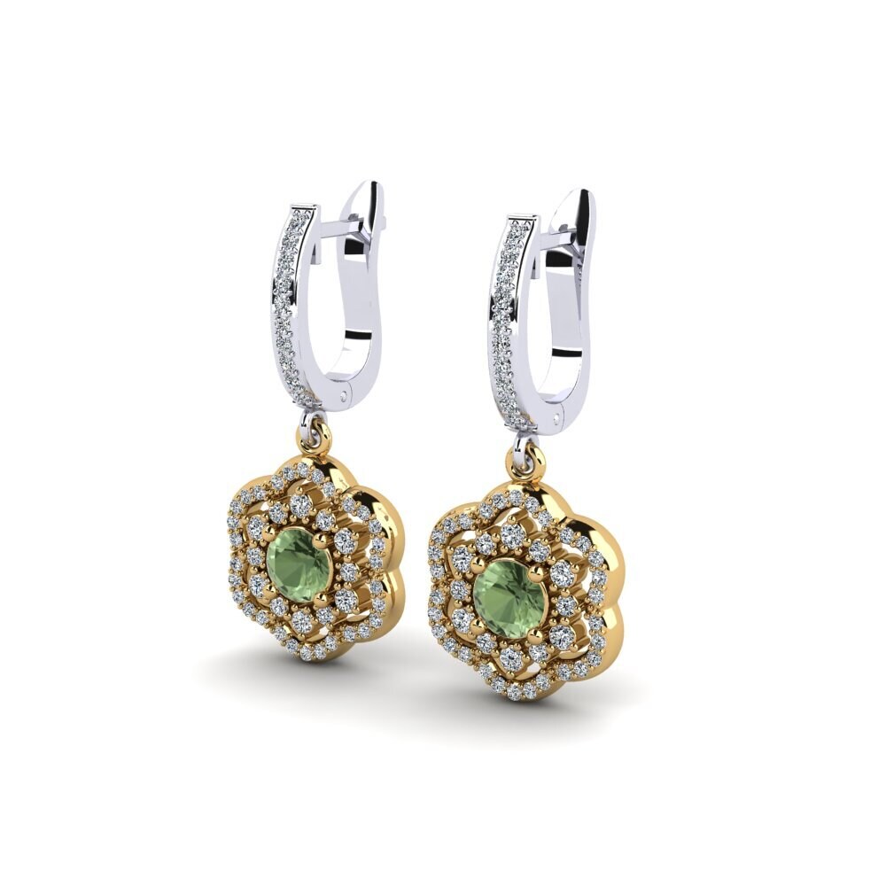 Green Sapphire Women's Earring Zakhar