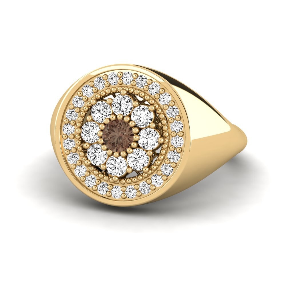 Smoky Quartz Pinky Ring Zakia