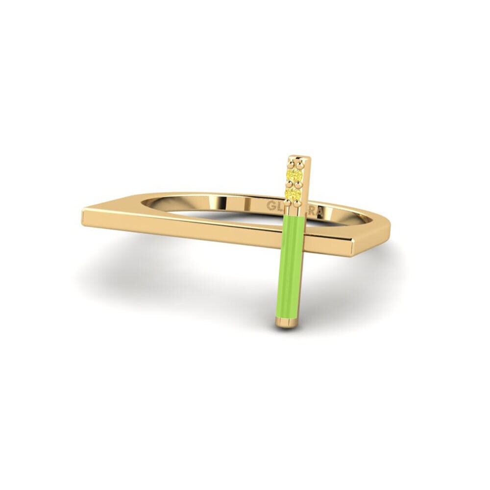 Saphir Jaune Bague Zakinthos
