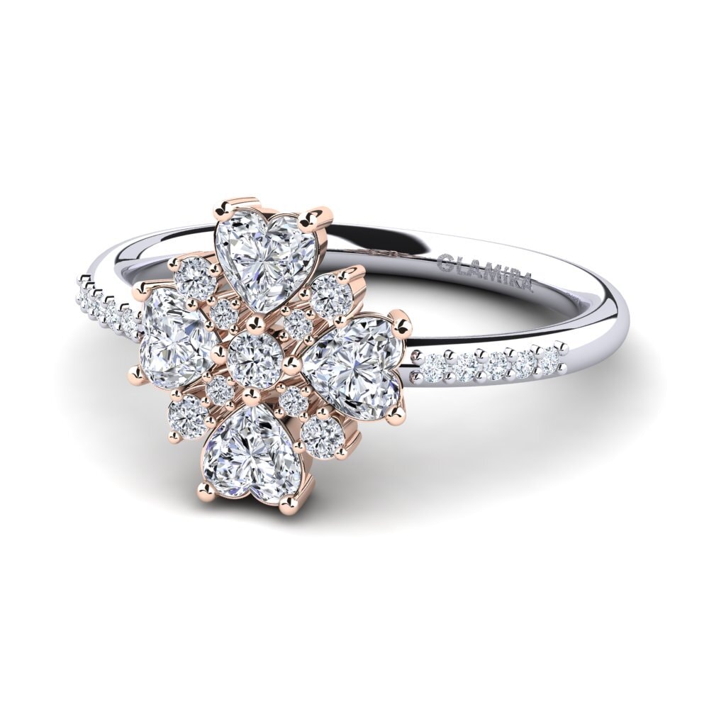 14ct White / Rose Gold Ring Zalyssa