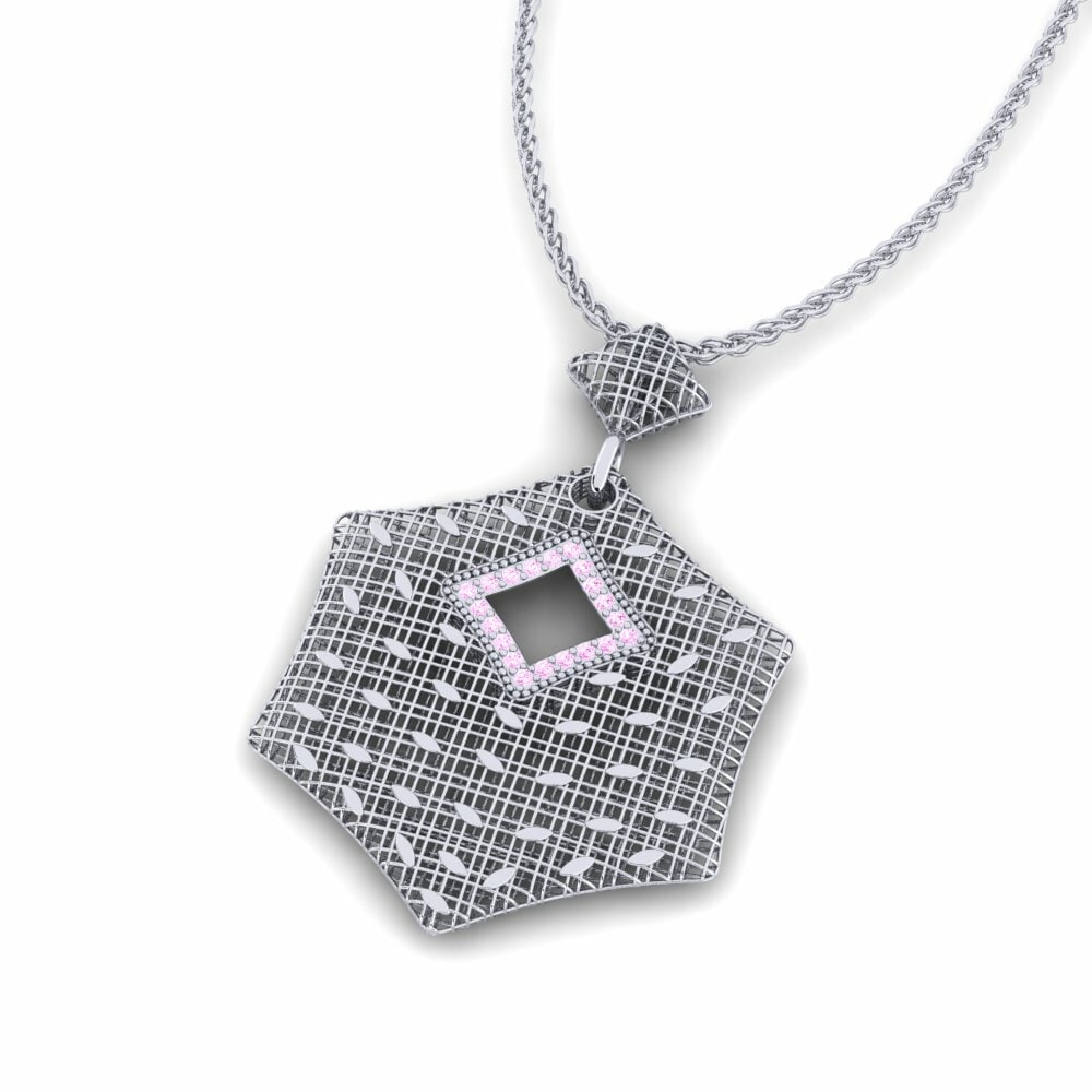 Pink Sapphire Women's Pendant Zambros