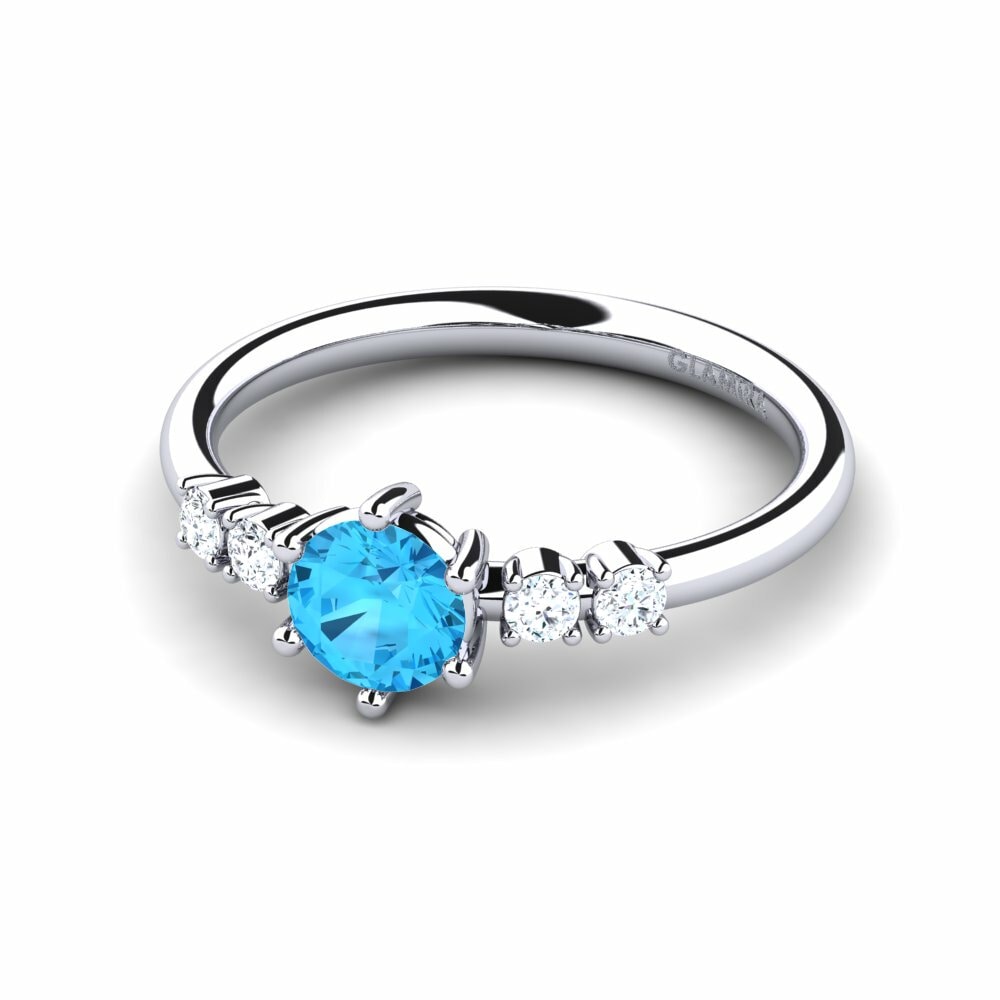Blue Topaz Engagement Ring Zanessa