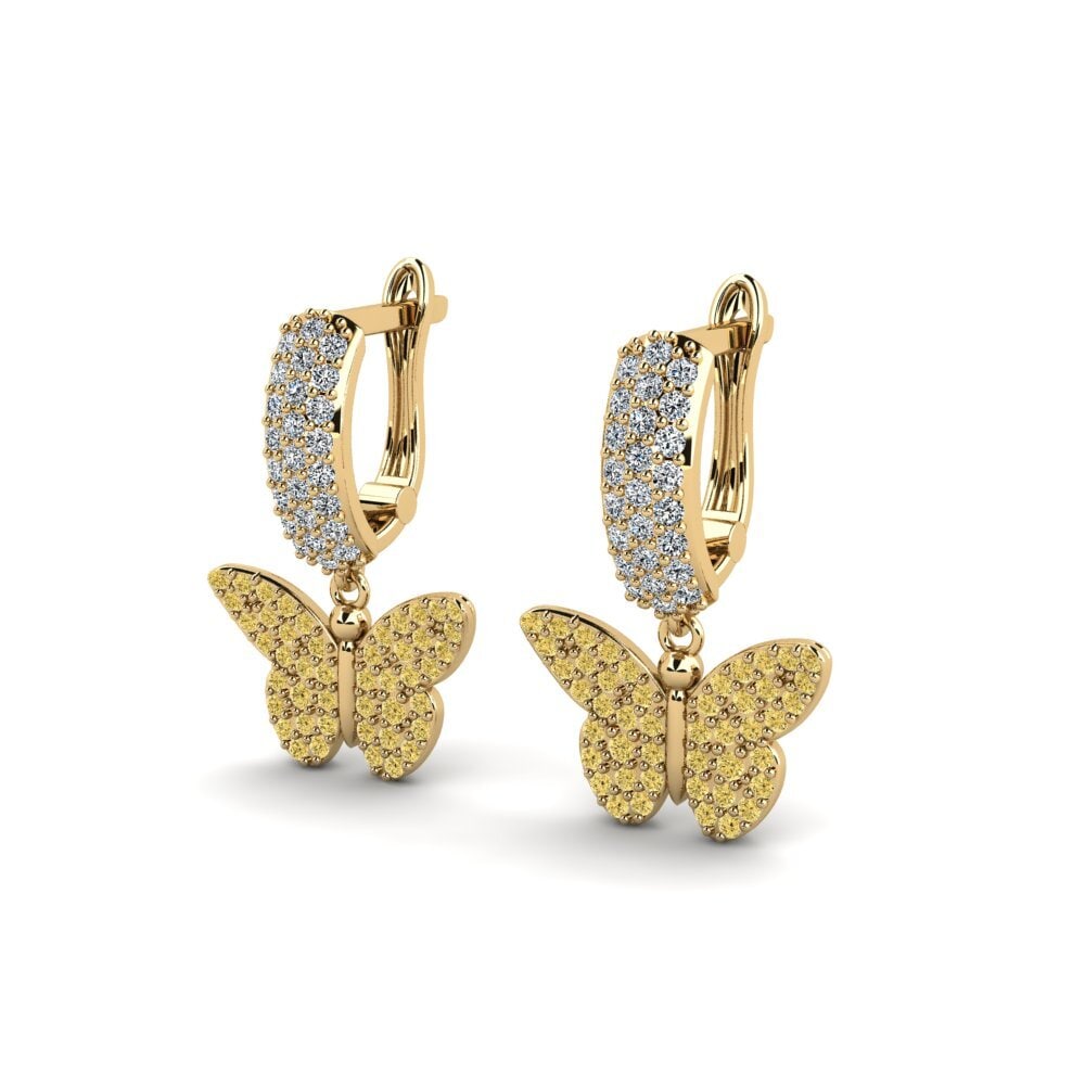 Yellow Diamond Women's Earring Zansvents