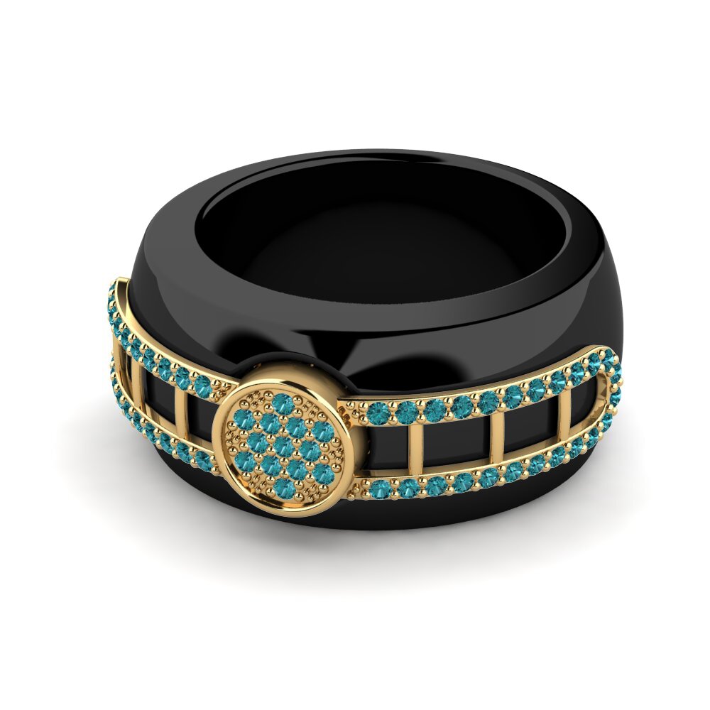 Blauer Diamant Ring Zaremba