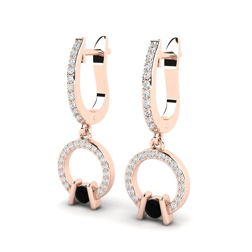 Schwarzer Onyx Damen ohrring Zarita