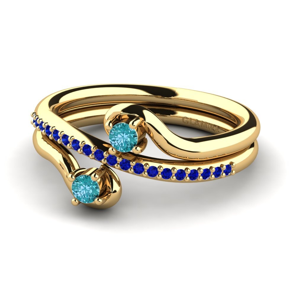Blue Diamond Ring Zarlish