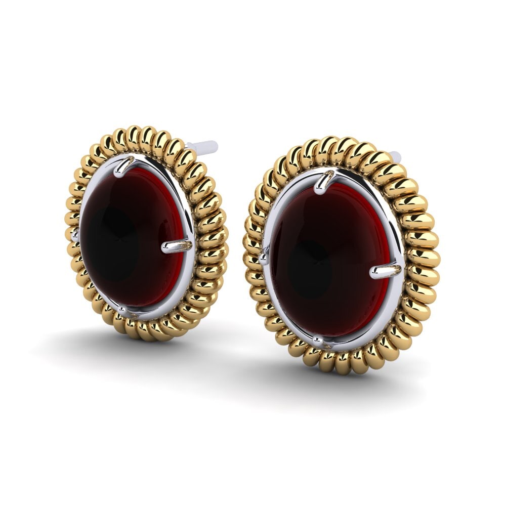 14ct Yellow & White Gold Women's Earring Zavia