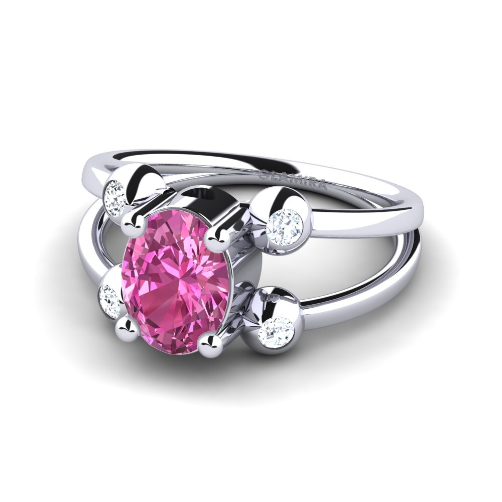Topacio Rosa Anillo de compromiso Zelda