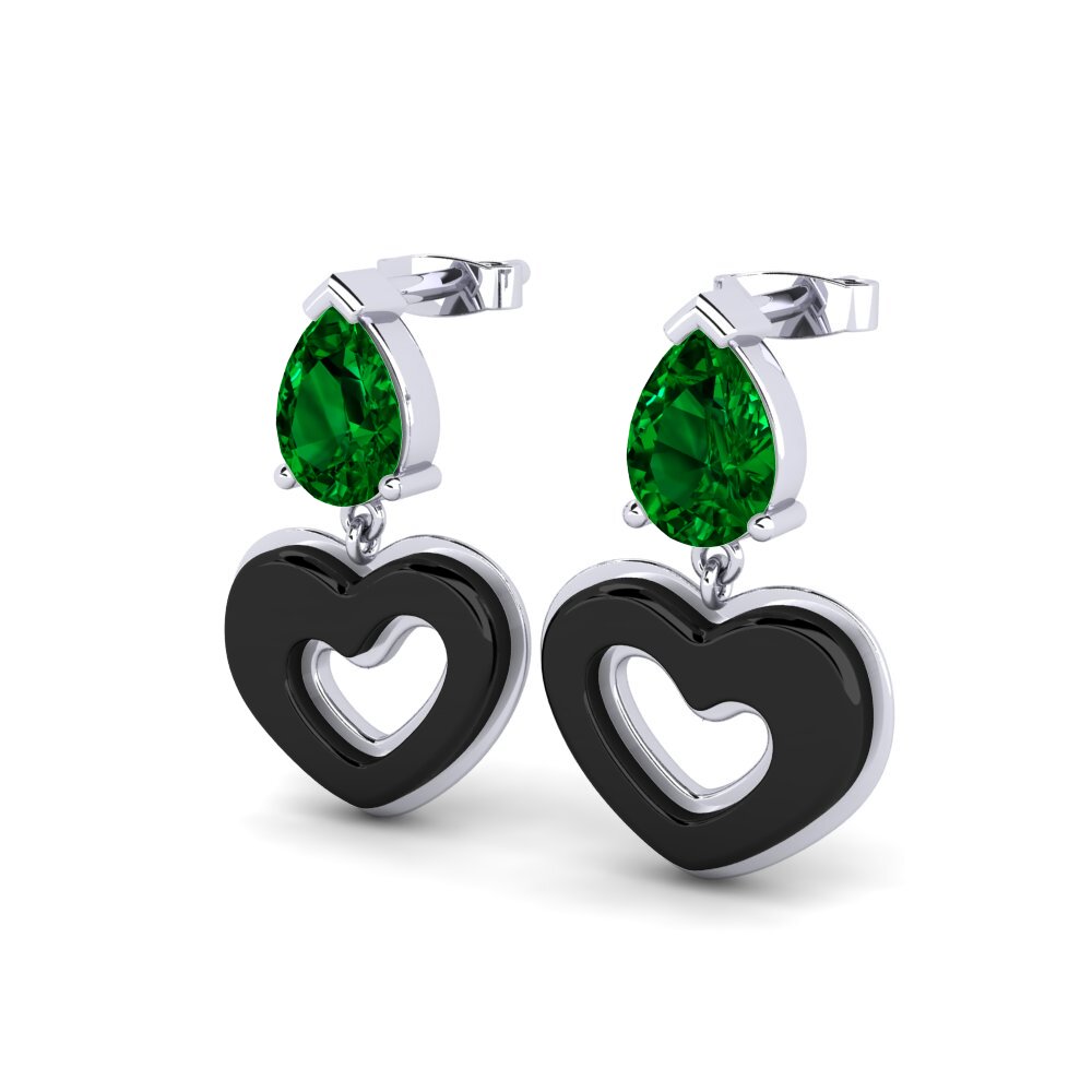Pear Green Zirconia Women's Earring Zerby