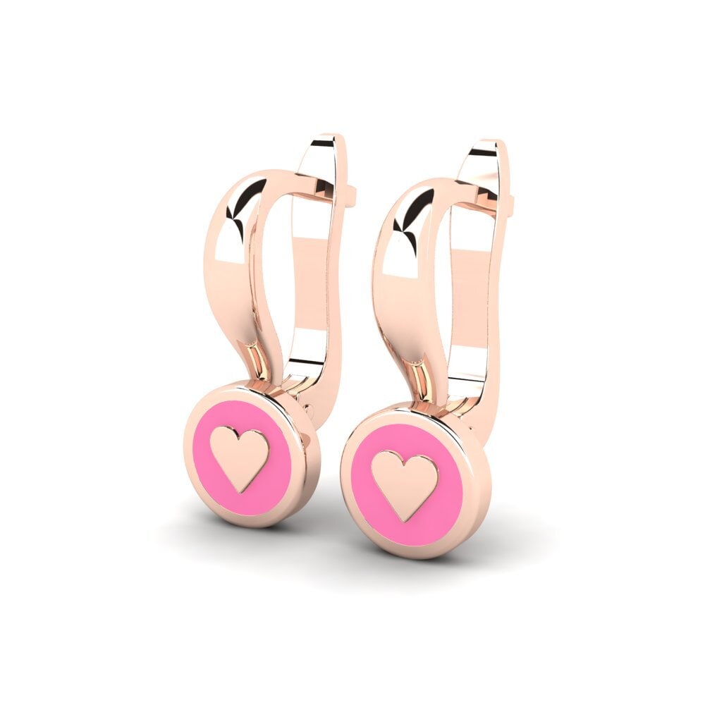 18ct Rose Gold Kid's Earring Ziedi