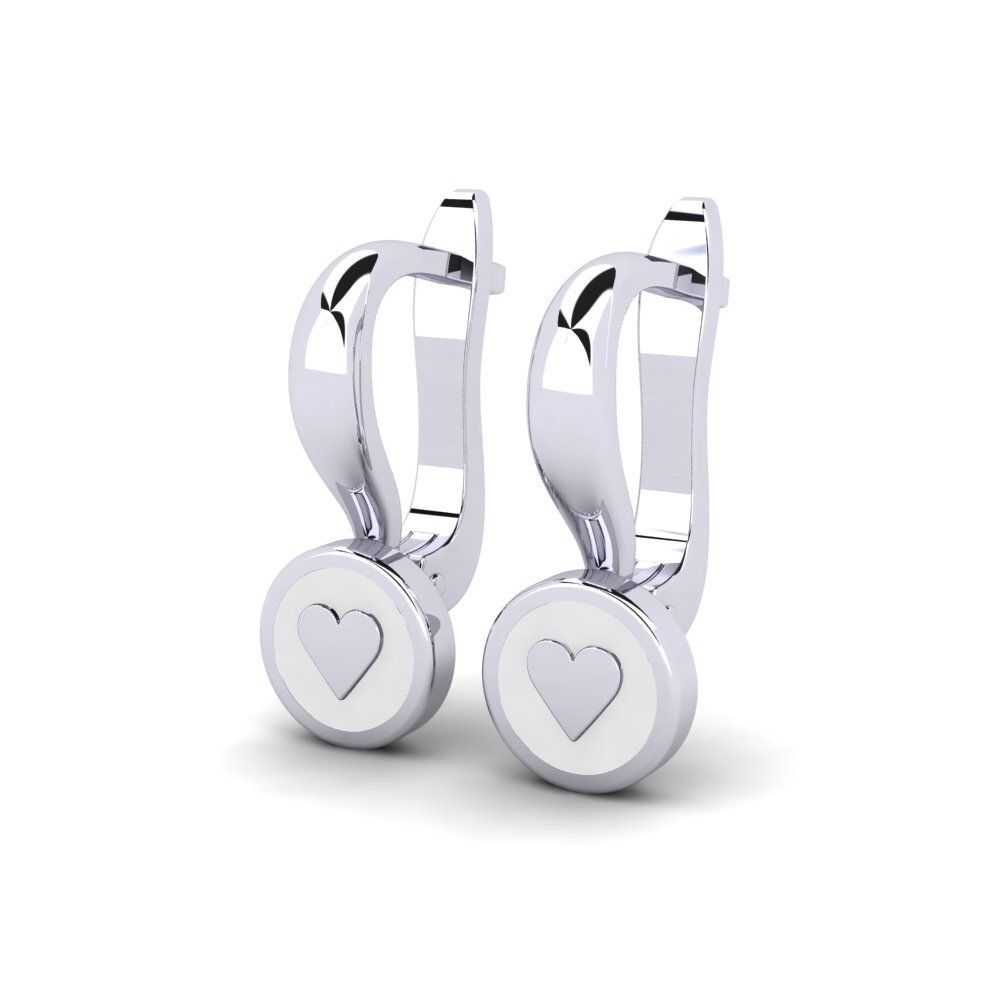 950 Platinum Kid's Earring Ziedi