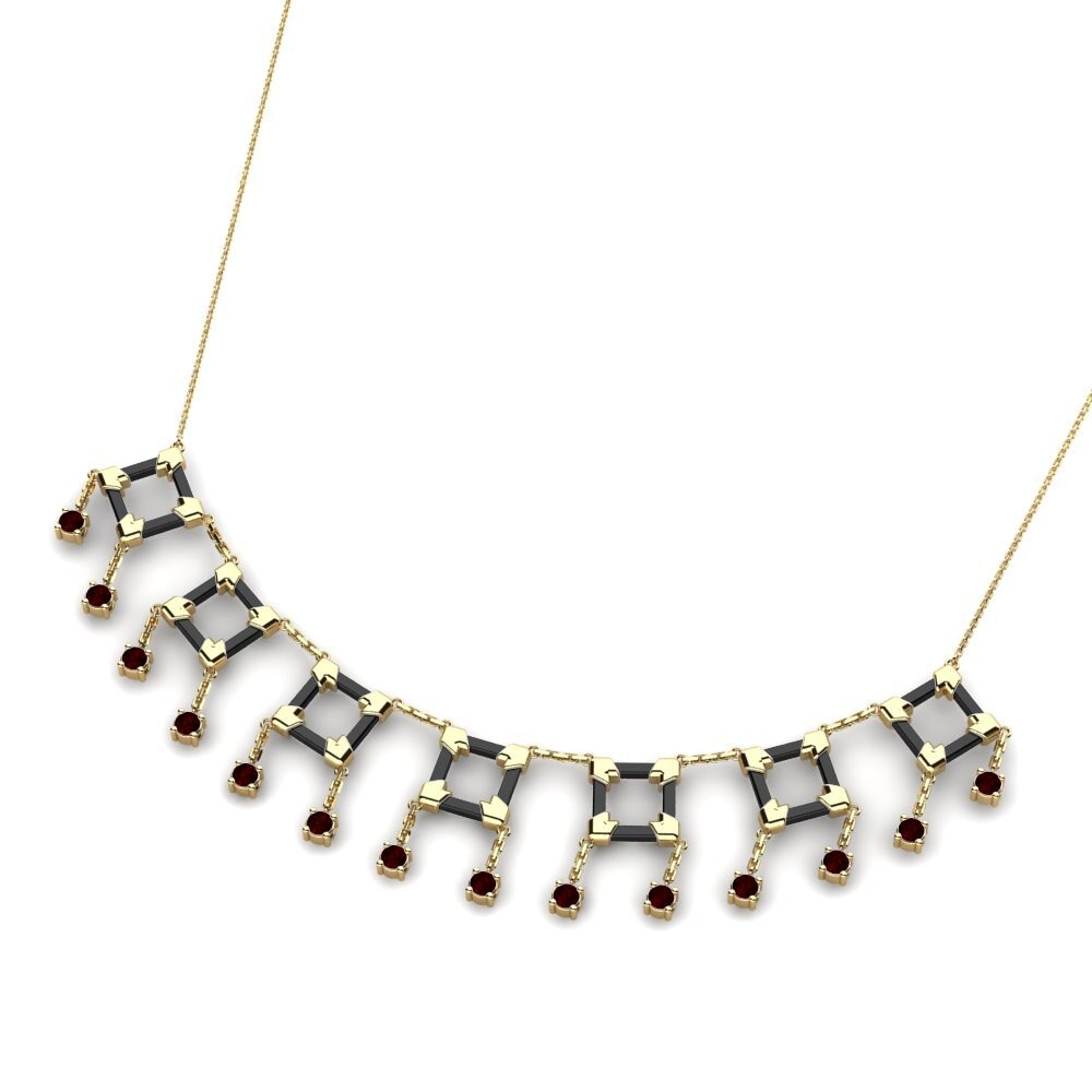 Garnet Women's Necklace Zink