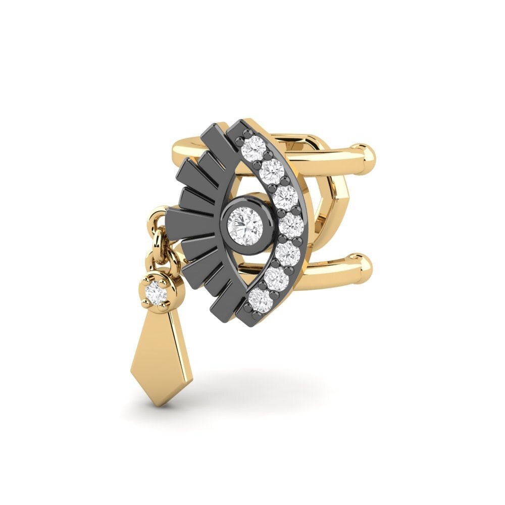 Saphir Blanc Boucle d'oreille femme Zlo
