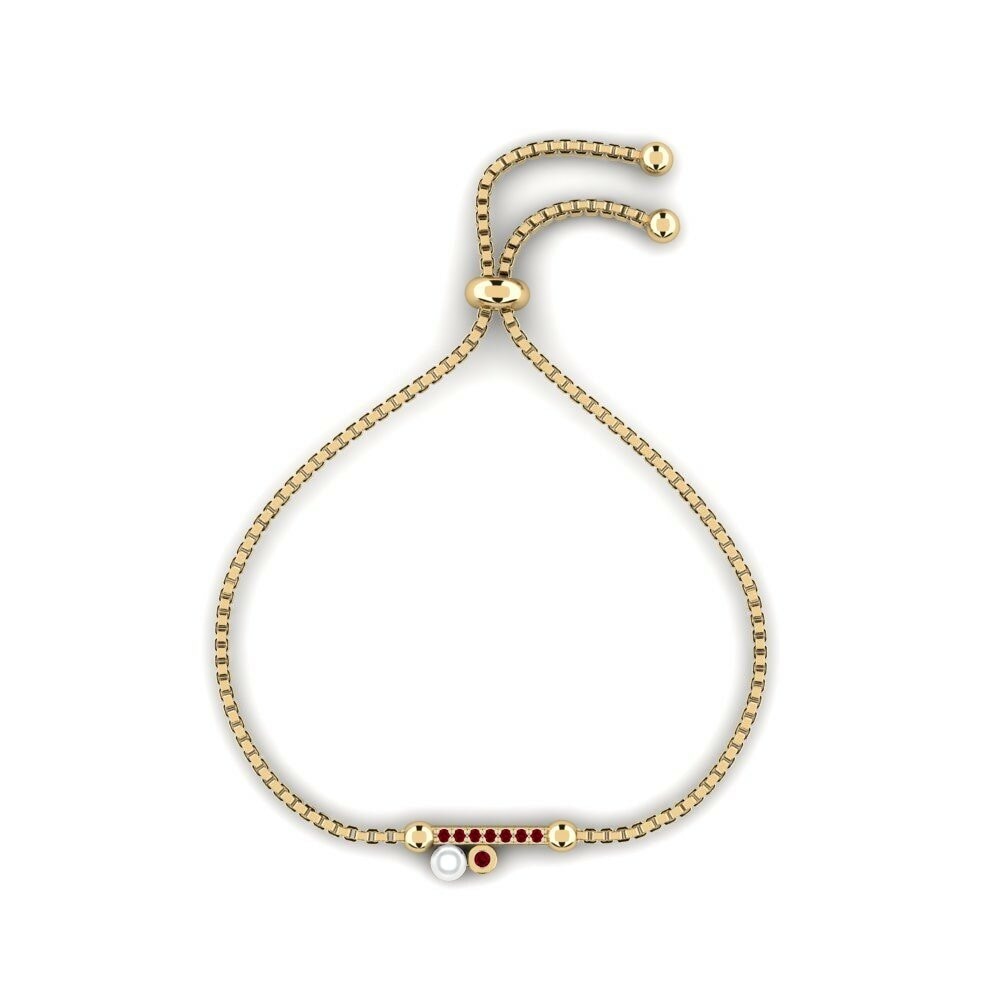 Zircone Rosso Bracciale da donna Zmes