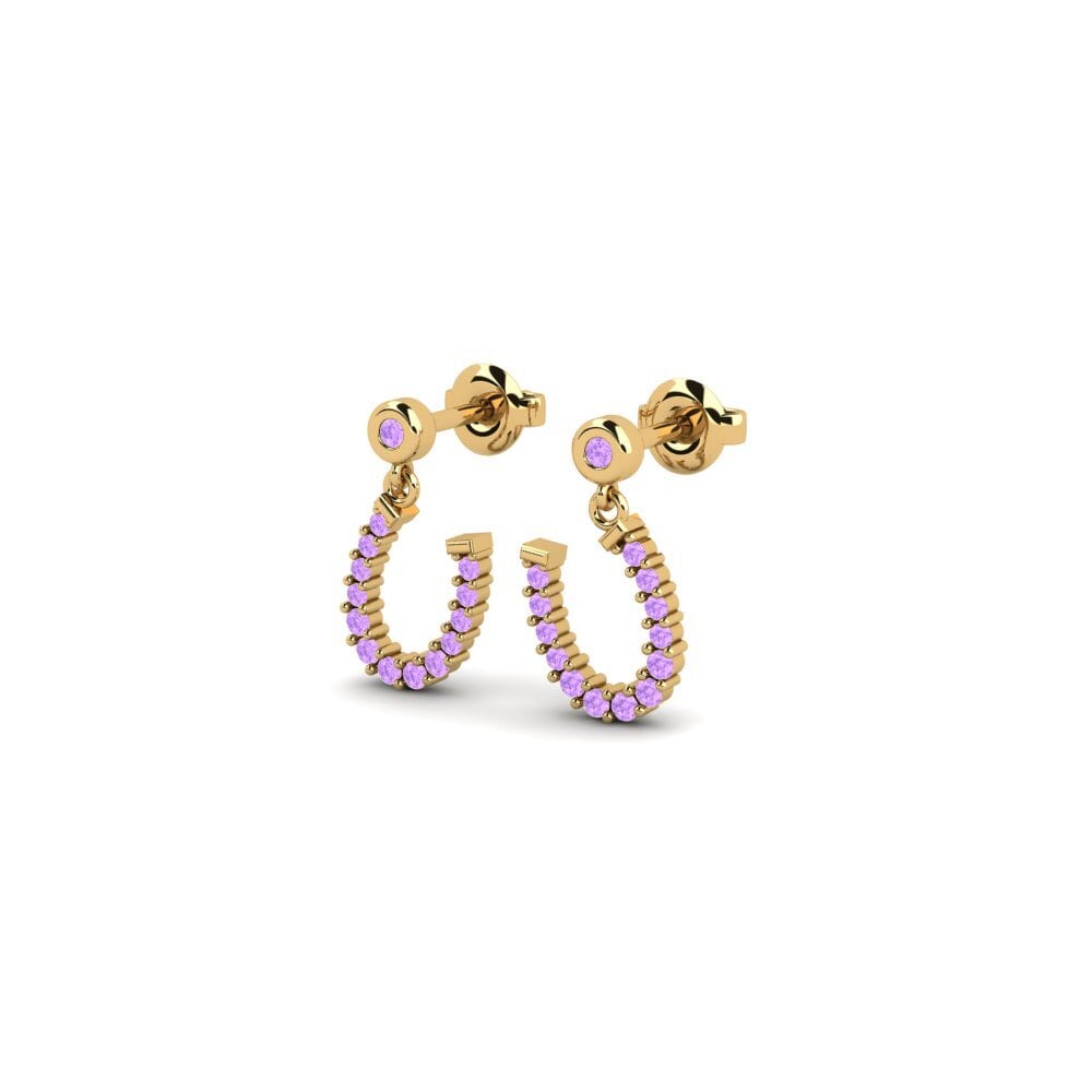 Amethyst Damen ohrring Zmiennaja