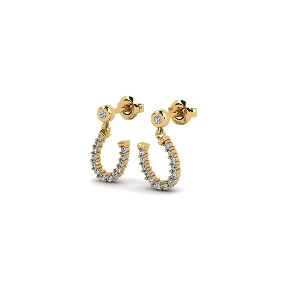 Zircone Boucle d'oreille femme Zmiennaja
