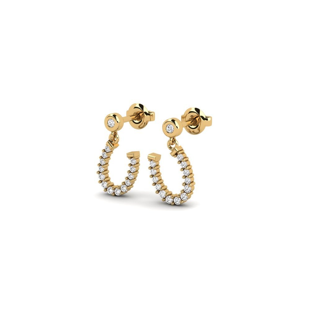 Moissanite Boucle d'oreille femme Zmiennaja