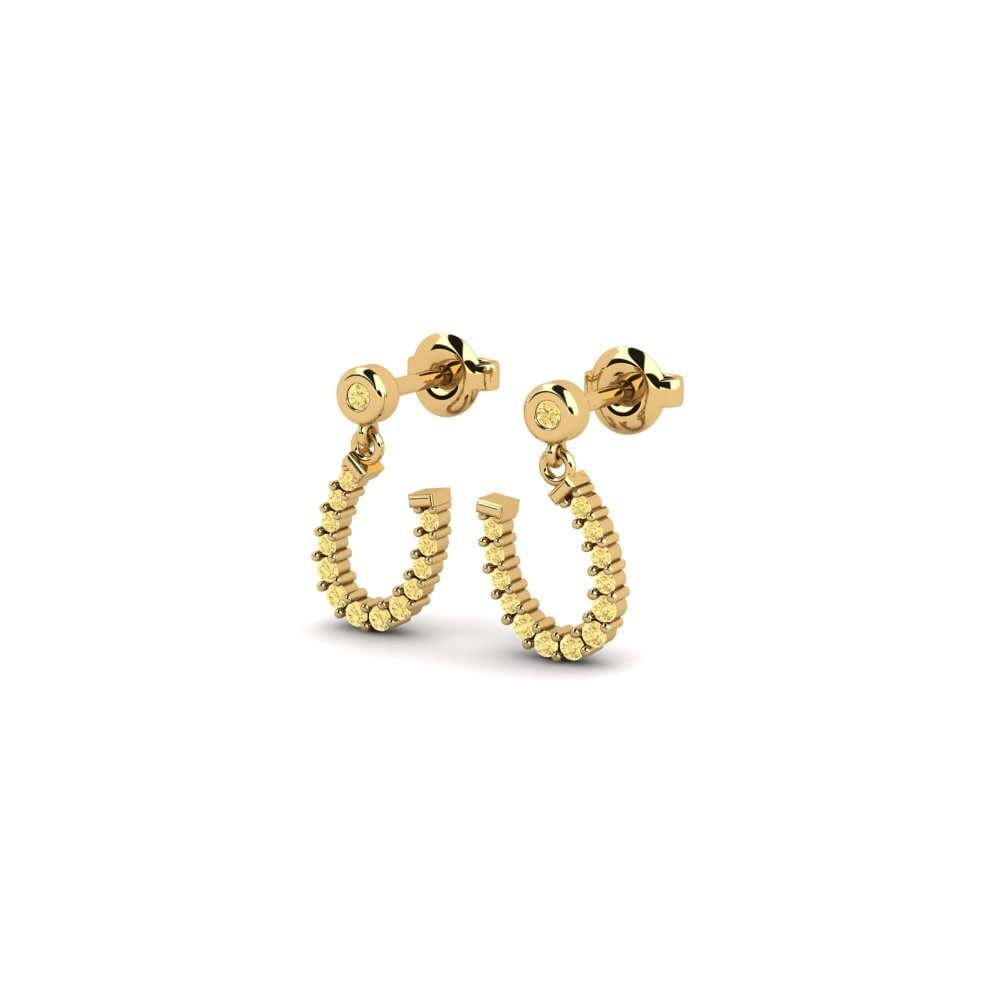 Yellow Diamond Women's Earring Zmiennaja
