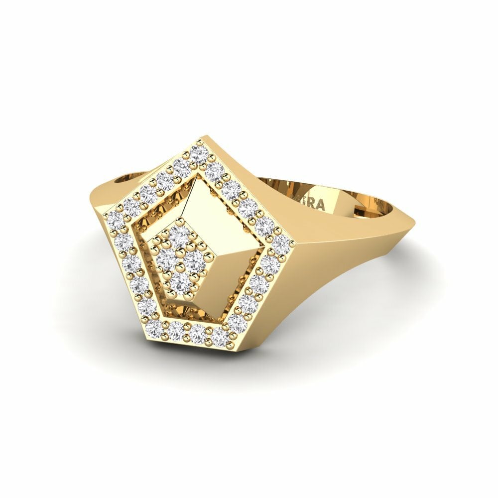 Saphir Blanc Bague Zodiacal