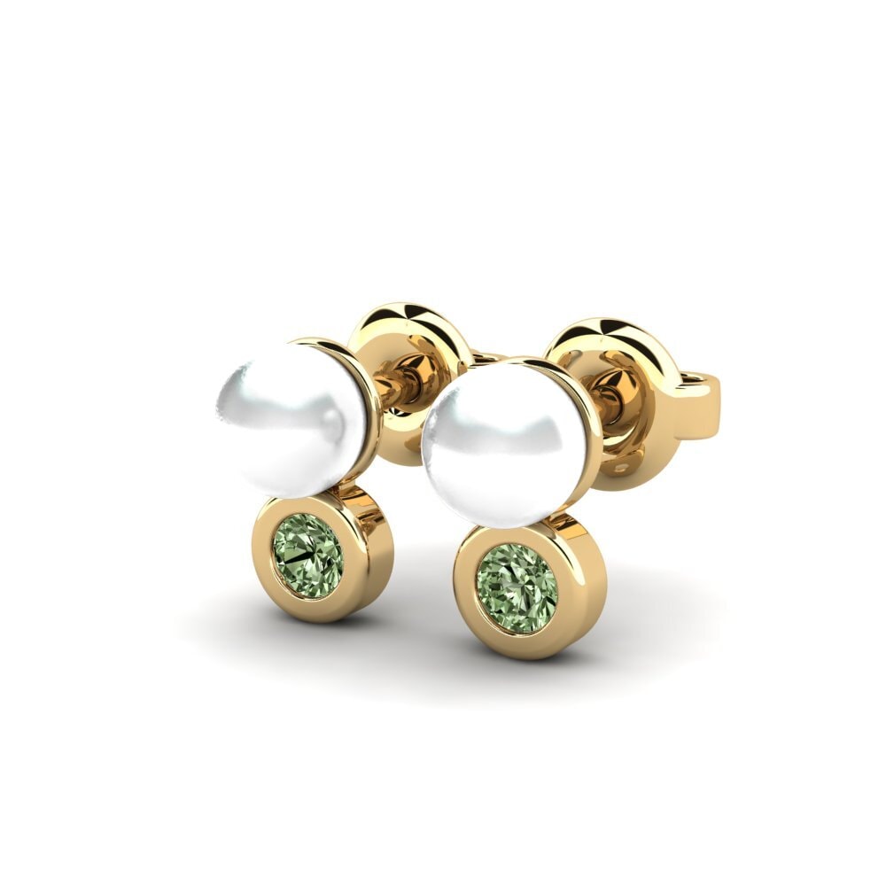 Diamant Vert Boucle d'oreille femme Zoet
