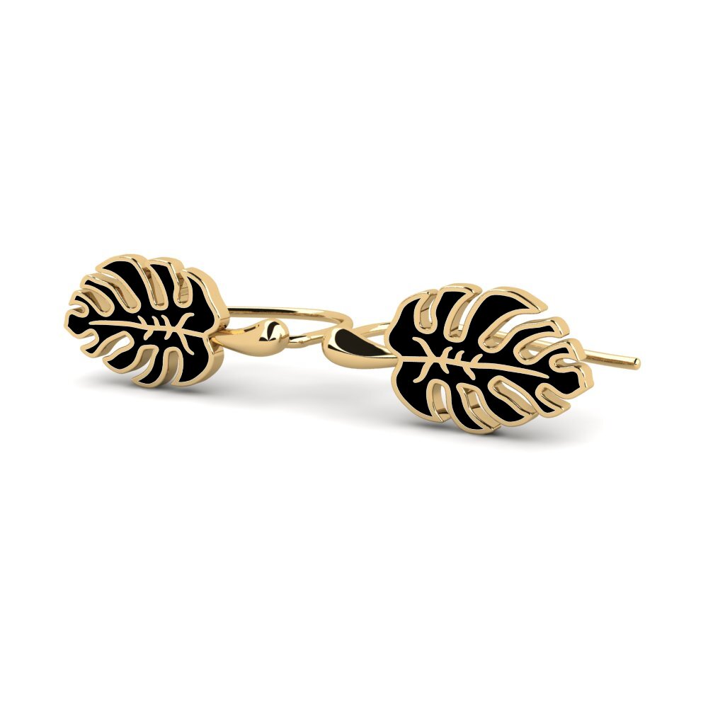 9k Oro Amarillo Pendientes Zog