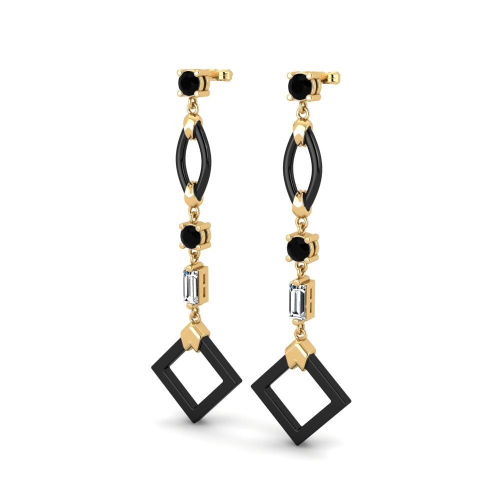 Black Sapphire Women's Earring Zuan
