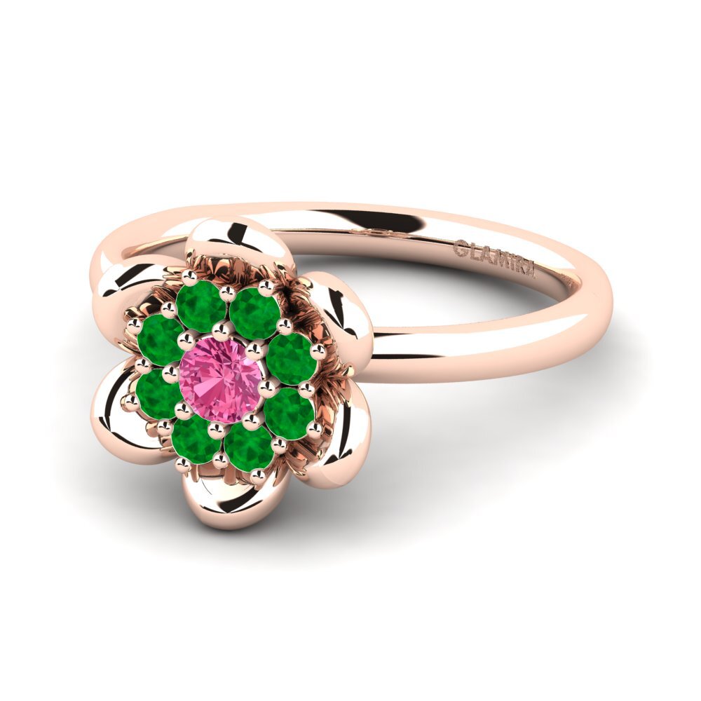 14k Oro Rosa Anillo Zulmarie