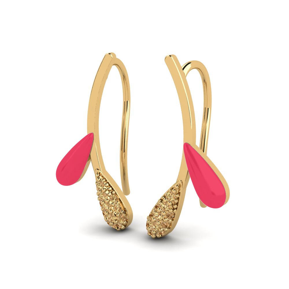 Brown Diamond Women's Earring Zweig
