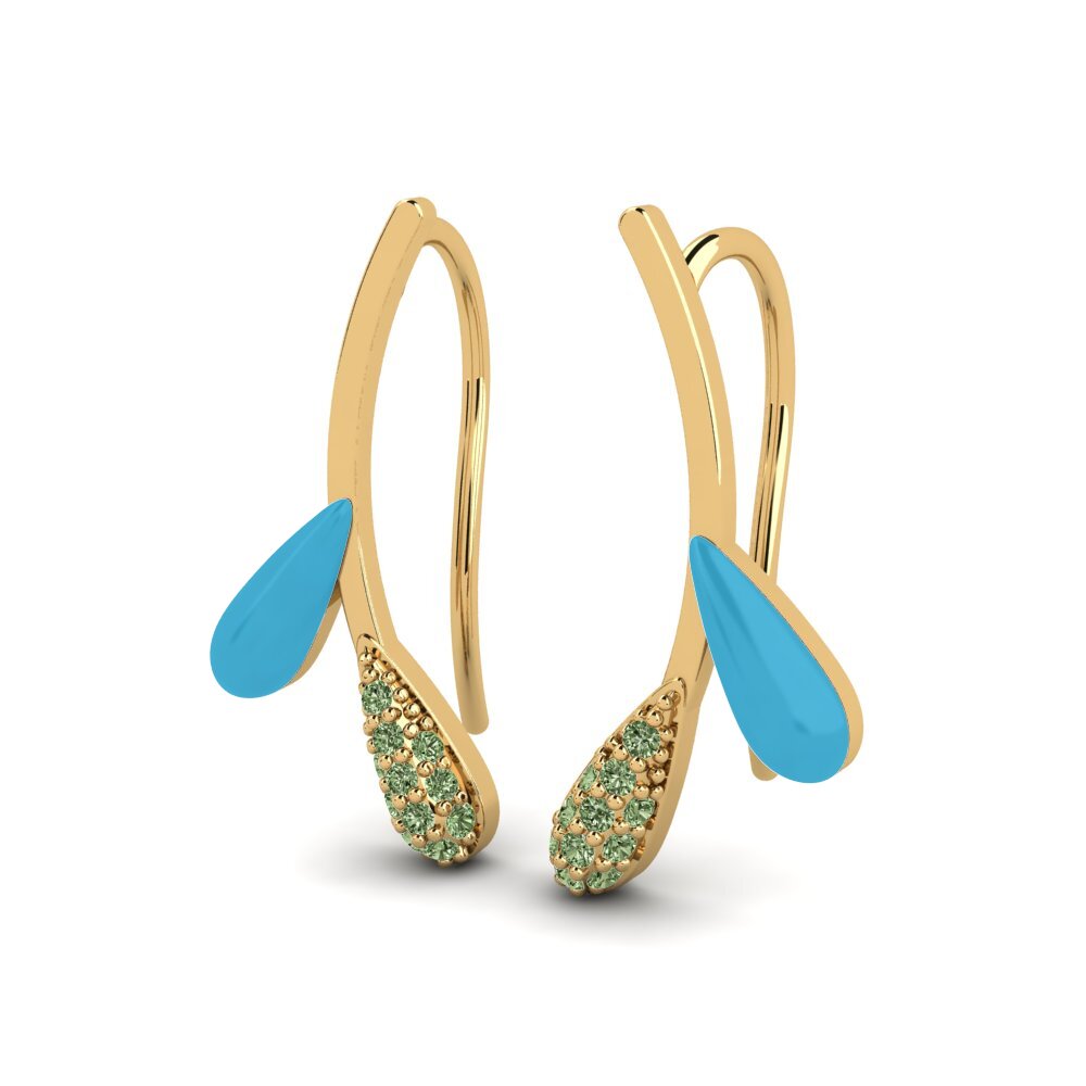 Green Diamond Women's Earring Zweig