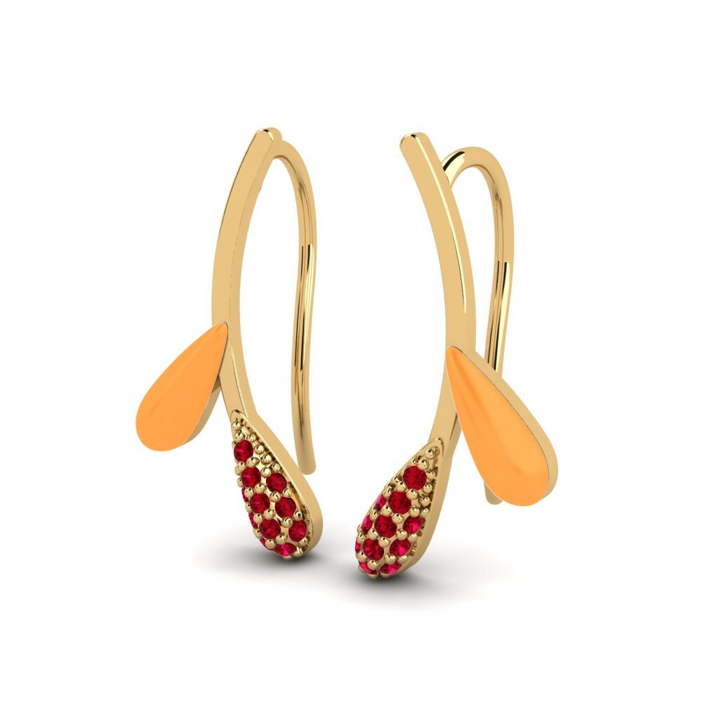 Red Zirconia Women's Earring Zweig