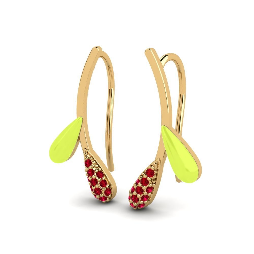 Red Zirconia Women's Earring Zweig