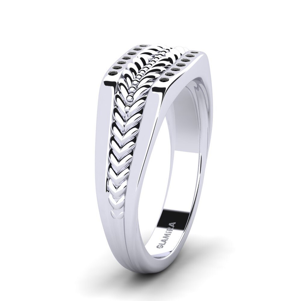 Pedir Anillo de Hombre Lenig en corte Redondo 0.112 Quilates 18k Oro ...