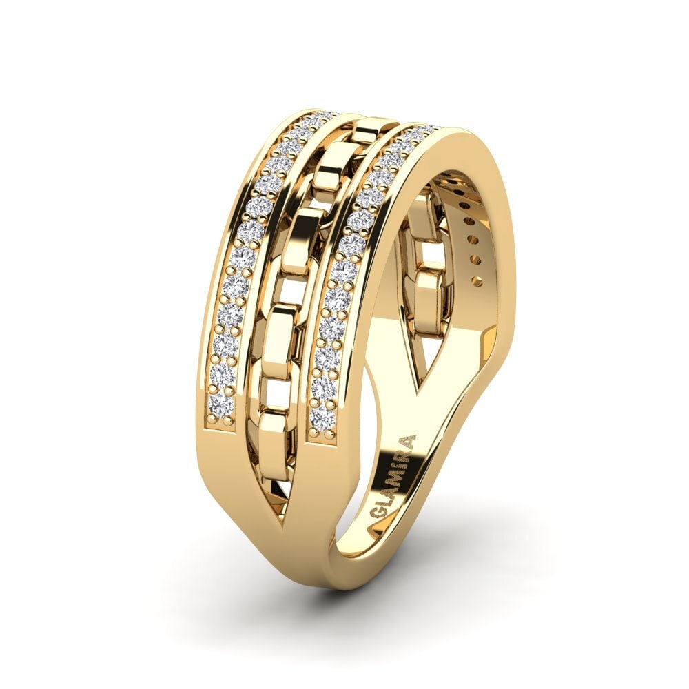 Order 0.384 Carat Round cut Yellow Gold Diamond GLAMIRA Ring Cirhys ...