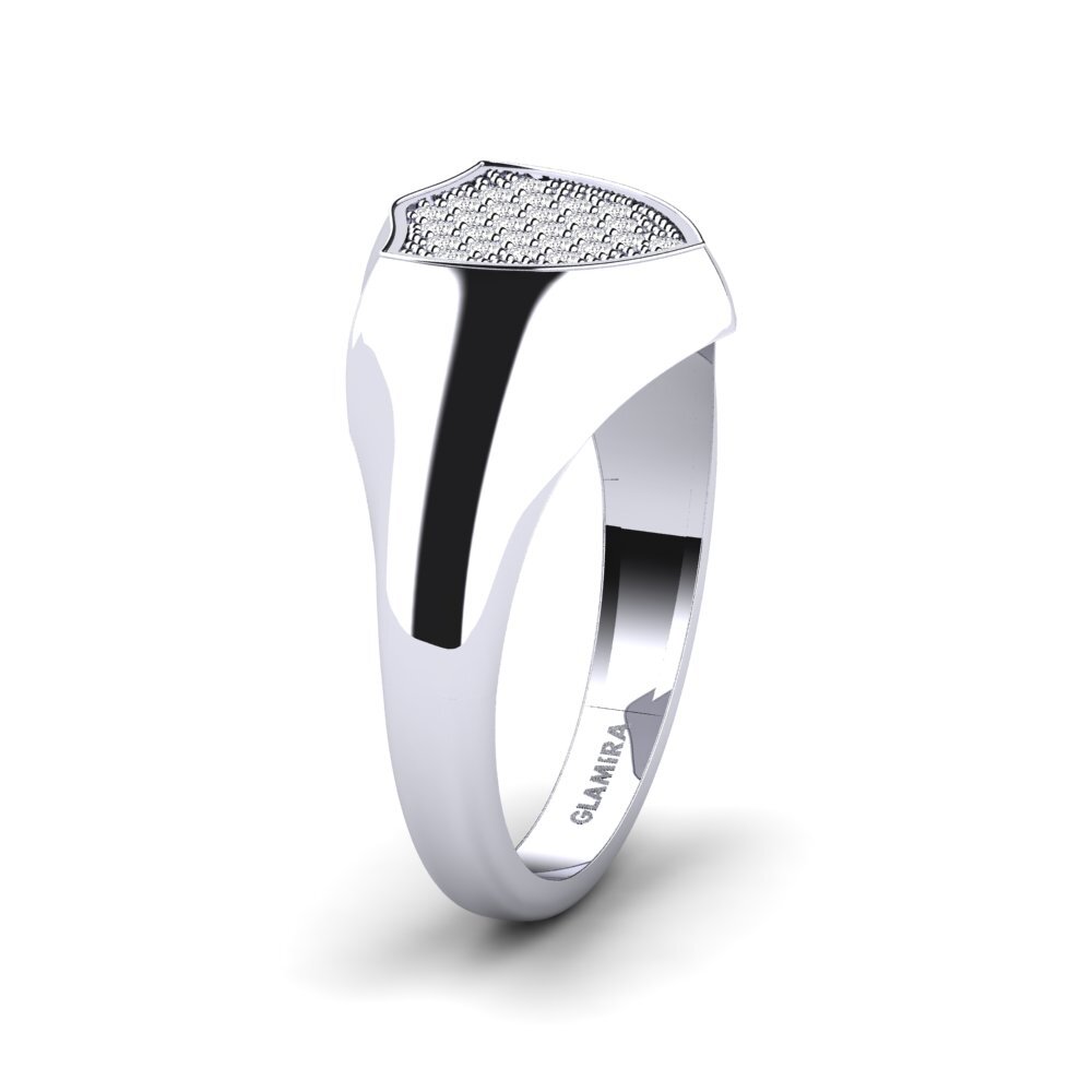 Buy 0.27 Carat Round cut 18ct White Gold Lab Grown Diamond Men's Ring ...