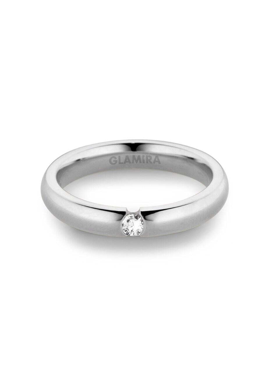Fede nuziale - Oro bianco pavé - 18 carati - 30 Diamanti