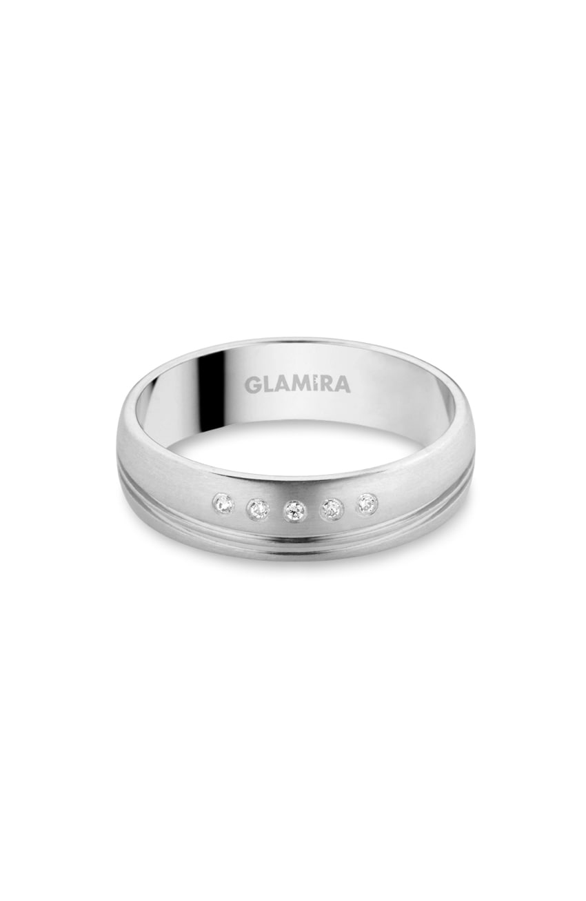 Buy 0.025 Carat 9ct White Gold Lab Grown Diamond Women's Wedding Ring ...
