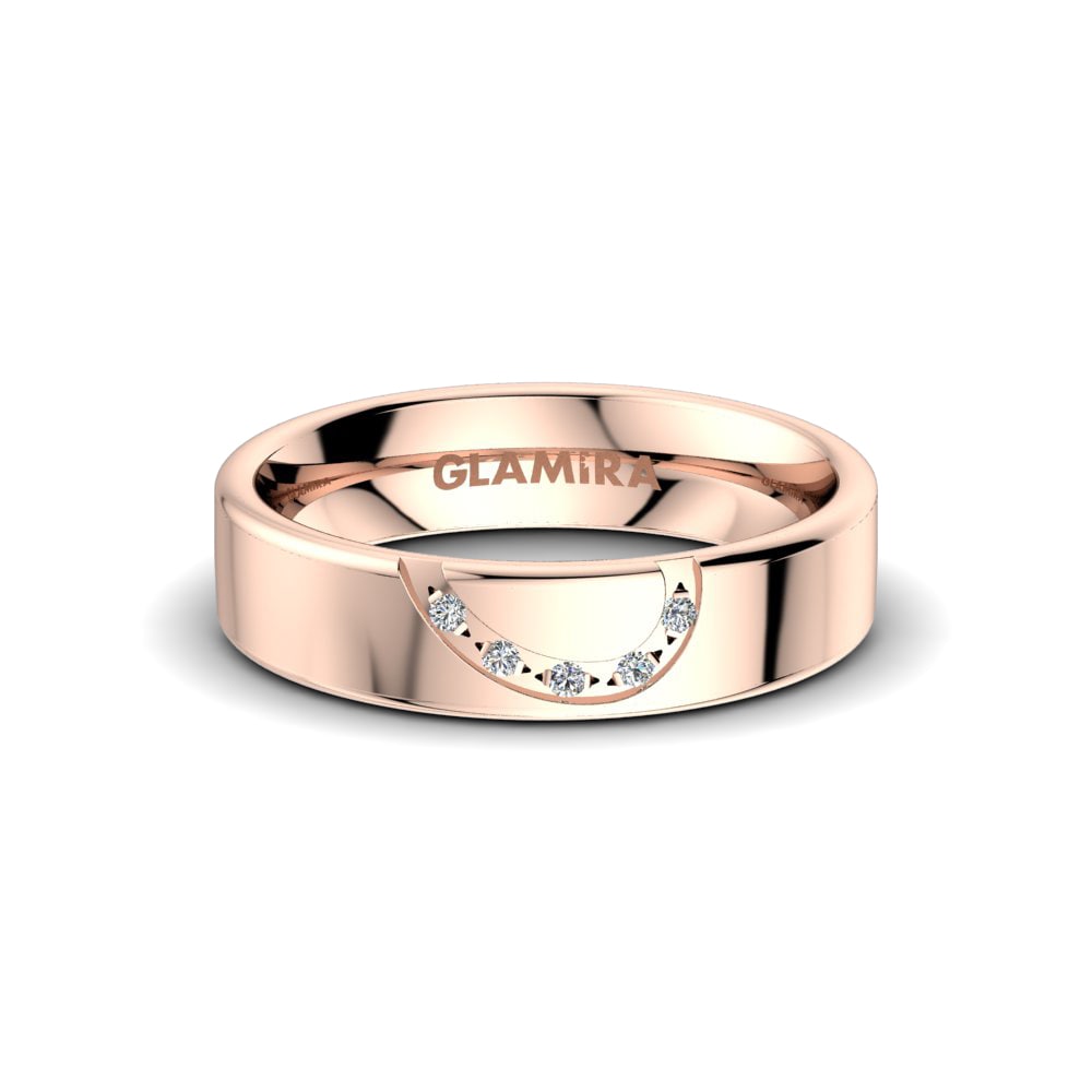 Bague En Or Jaune 14 Carats (585) Avec Diamant - Taille 57, Style Finnois, Neuve