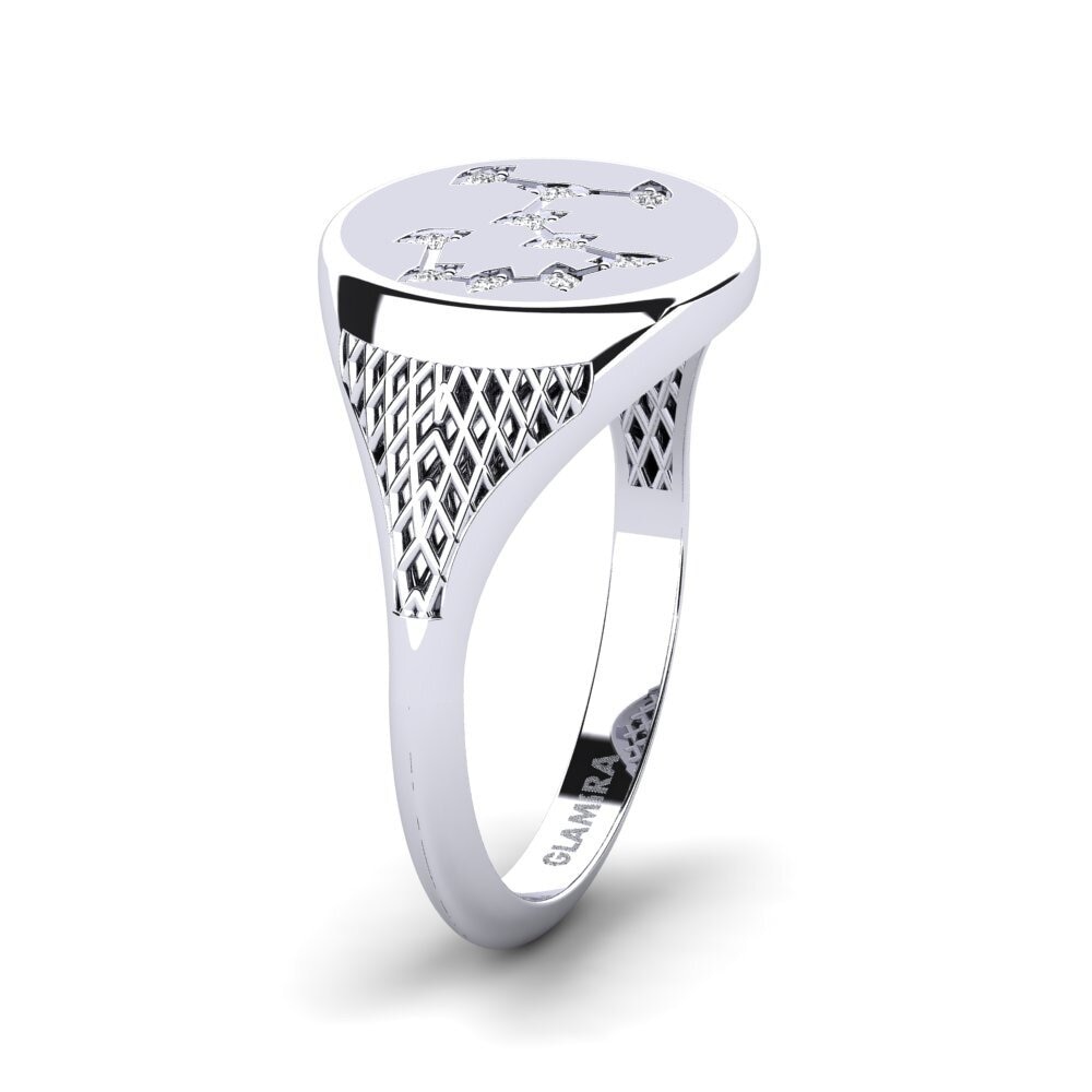 Order 0.06 Carat Round cut 14K White Gold Diamond GLAMIRA Ring Argus ...