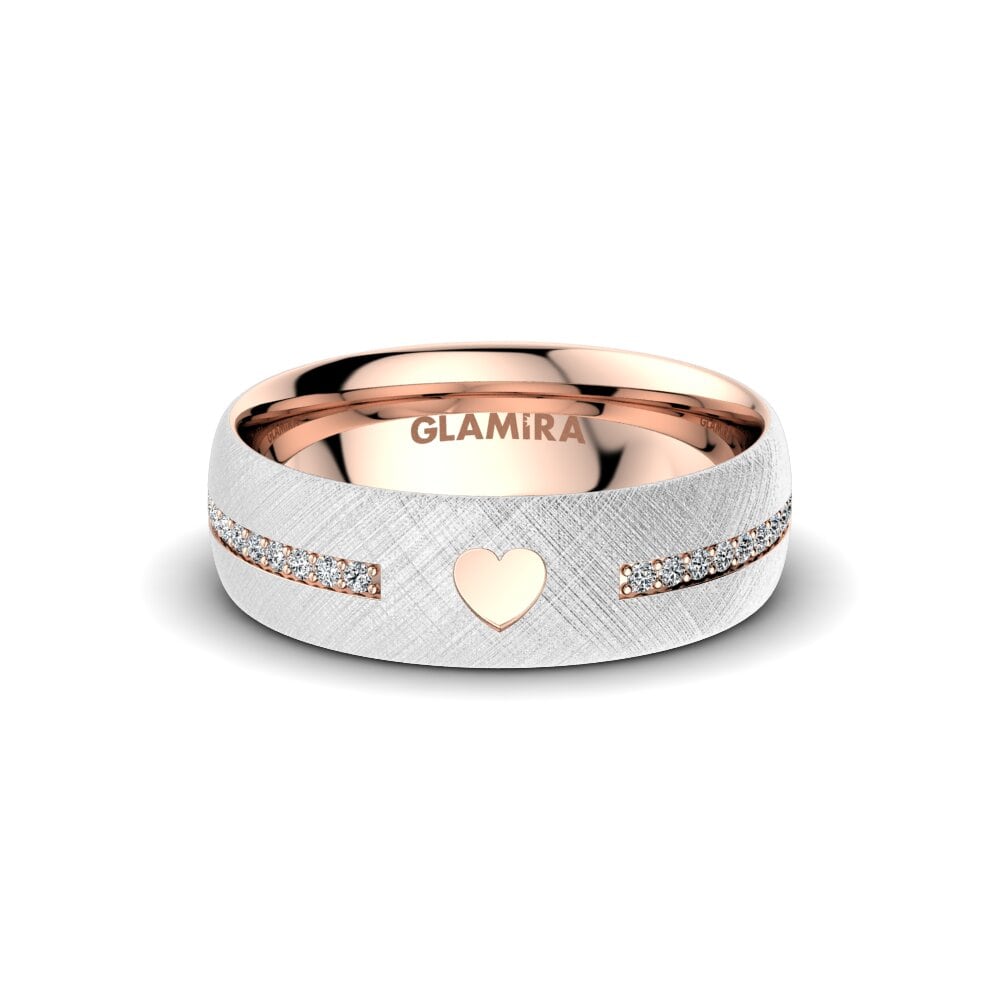 Wating Ring Buy 0.156 Carat 9ct White / Rose Gold Zirconia Women's Wedding Ring ...