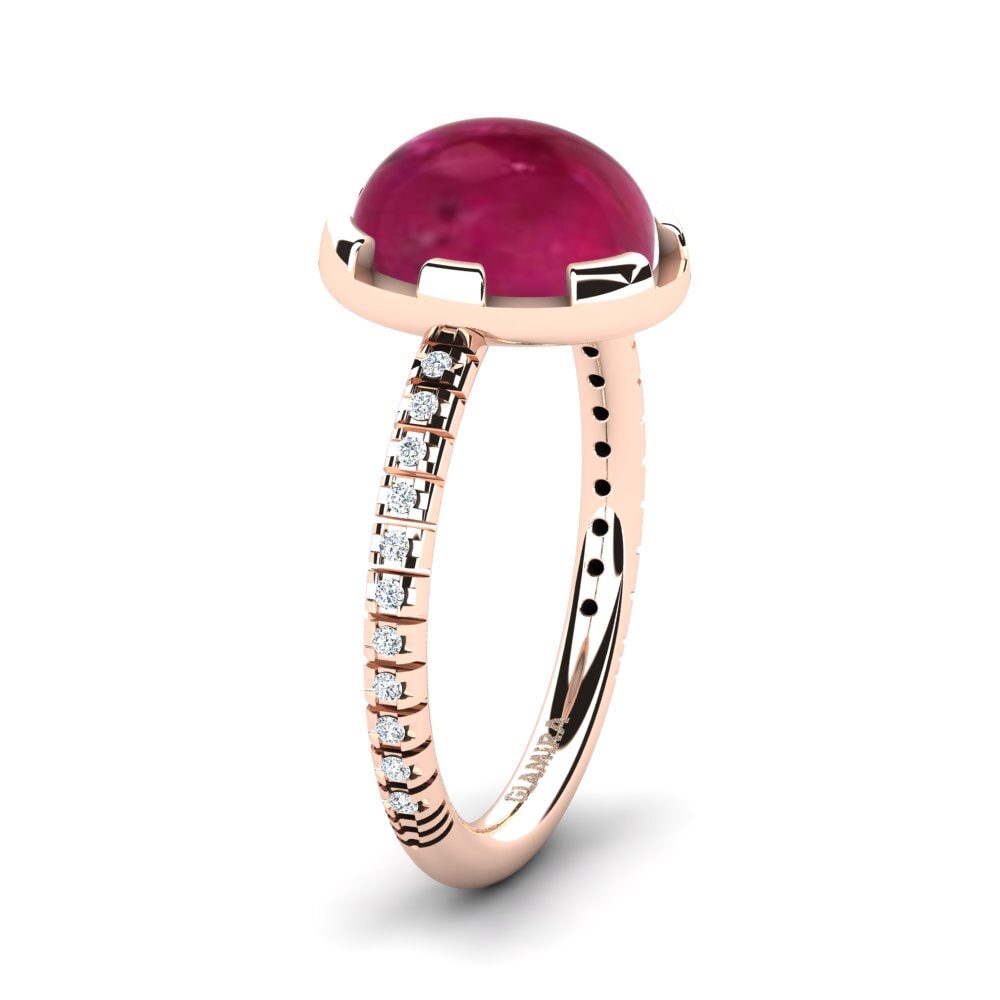 Rubis Rose Ovale Cabochon Naturel - 5,03 Carats, Brut Sans Emballage